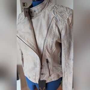 REAL ITALIAN LEATHER JACKET XLARGE, new, tags on.